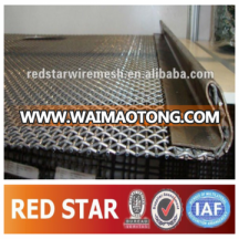 high tensile steel woven wire mesh/ Double crimp mining screen factory